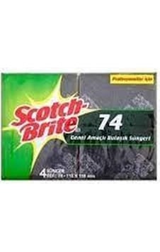 3M Scotch Brite Sb74 Endüstriyel Bulaşık Süngeri 4 x 4'lü