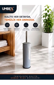 Wıntage Grı Wc Fırçası Tuvalet Fırcası Krom Kaplama Gri Wıntage Grı Wc Fırçası Tuvalet Fırcası Krom Kaplama Gri