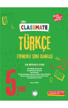 5 Sınıf Classmate Türkçe Etkinlikli Soru Bankası 5 Sınıf Classmate Türkçe Etkinlikli Soru Bankası
