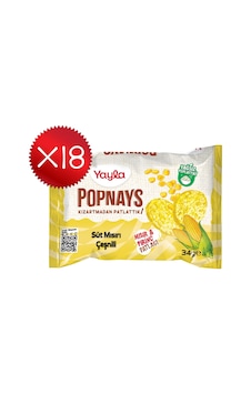 Yayla Popnays Süt Mısırı Çeşnili Mısır Ve Pirinç Patlağı 34 G X18