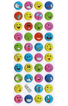 Sticker Kabartmalı Sticker Defter Planlayıcı Etiket Cb355 16x7 Cm- Renkli Komik Emojiler Çok Renkli Sticker Kabartmalı Sticker Defter Planlayıcı Etiket Cb355 16x7 Cm- Renkli Komik Emojiler Çok Renkli