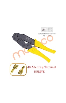 Maasco YYT-11 Sarı İzolesiz Terminal Pabuç Sıkma Pensesi 0.5-6 MM 2