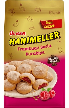 Ülker Hanımeller Frambuaz Soslu Kurabiye - 150 Gram - 12 Adet Ülker Hanımeller Frambuaz Soslu Kurabiye - 150 Gram - 12 Adet