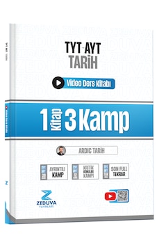 Zeduva Yayınları Ardıç Tarih TYT-AYT Tarih 1 Kitap 3 Kamp Video Ders Kitabı Zeduva Yayınları Ardıç Tarih TYT-AYT Tarih 1 Kitap 3 Kamp Video Ders Kitabı