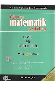 Öğreten Matematik Fasikülleri Limit ve Süreklilik / Konu Anlat Öğreten Matematik Fasikülleri Limit ve Süreklilik / Konu Anlat