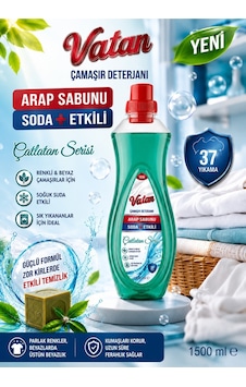 Çamaşır Deterjanı Arapsabunu Etkili 1500 Ml Çamaşır Deterjanı Arapsabunu Etkili 1500 Ml