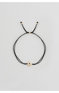 So Chic Minimal Çiçek 18 Ayar Sarı Altın Kaplama Ayarlanabilir Gümüş Arkadaşlık Bilekliği So Chic Minimal Çiçek 18 Ayar Sarı Altın Kaplama Ayarlanabilir Gümüş Arkadaşlık Bilekliği