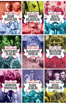 Tarihte İz Bırakanlar Seti - 9 Kitap Takım - Rıza Süreyya - Halk Kitabevi