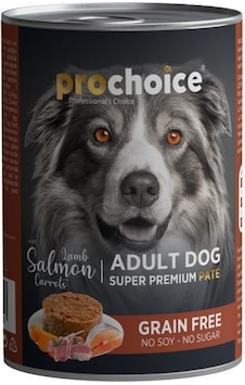 Prochoice Kuzu Etli Somonlu Havuçlu Ezme Konserve Köpek Maması 400 G