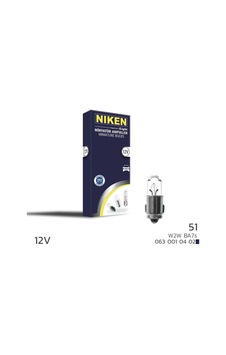 Niken 12v 51 Ampul W2w Ba7s 10 Lu