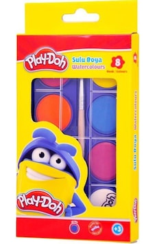 Playdoh Sulu Boya 8 Renk - Fırça Playdoh Sulu Boya 8 Renk - Fırça