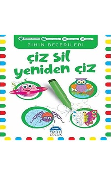 Çiz Sil Yeniden Çiz Yeşil Kitap : Zihin Becerileri