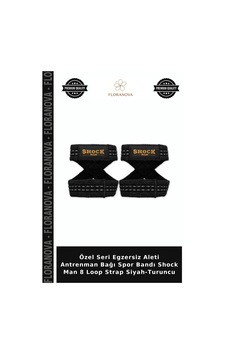 Özel Seri Egzersiz Aleti Antrenman Bağı Spor Bandı Shock Man 8 Loop Strap Siyah-turuncu Özel Seri Egzersiz Aleti Antrenman Bağı Spor Bandı Shock Man 8 Loop Strap Siyah-turuncu