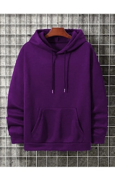 Startmore Lacivert Kapşonlu Düz Sweat Mor Startmore Lacivert Kapşonlu Düz Sweat Mor