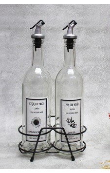 2 Adet Şeffaf 750 Ml Etiketli Akıtmaz Yağdanlık Yağlık Ve Siyah K 2 Adet Şeffaf 750 Ml Etiketli Akıtmaz Yağdanlık Yağlık Ve Siyah K