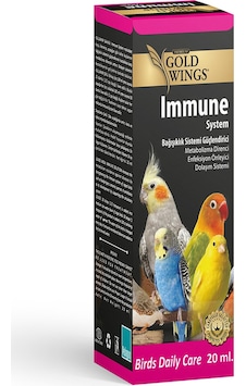 Gold Wings Premium Immune Papağan ve Kuş Vitamini Gold Wings Premium Immune Papağan ve Kuş Vitamini