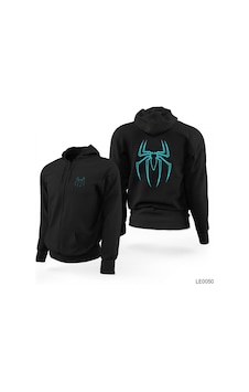 Spiderman Siyah Fermuarlı Limited Edition Kapşonlu Sweatshirt Spiderman Siyah Fermuarlı Limited Edition Kapşonlu Sweatshirt