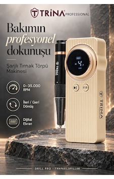 Trina Elektrikli Tırnak Törpü Makinesi Bej