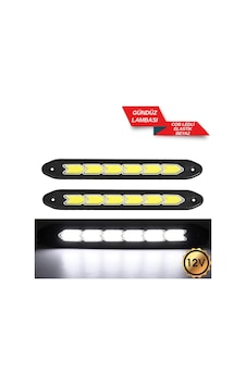 Gündüz Farı Cob Ledli Elastik Beyaz 12v
