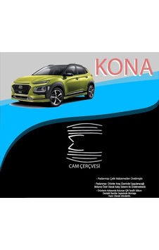 Hyundai Kona Krom Cam Çerçevesi 10 Parça