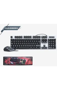 Hadron HD837 Işıklı Kablolu Q Klavye Mouse Set Hadron HD837 Işıklı Kablolu Q Klavye Mouse Set