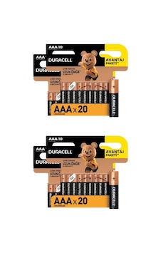 Duracell Alkalin Aaa İnce Kalem Piller, 40 Lı Paket Duracell Alkalin Aaa İnce Kalem Piller, 40 Lı Paket