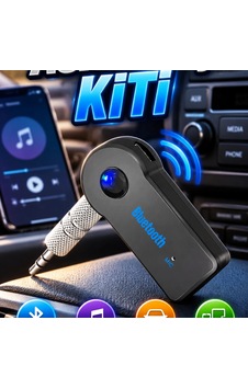 Bluetooth Aux Araç Kiti Siyah Tüm Cihazlarla Uyumlu Kablosuz Müzik Adaptörü Bluetooth Aux Araç Kiti Siyah Tüm Cihazlarla Uyumlu Kablosuz Müzik Adaptörü