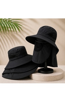 Mand Yüz Boyun Korumalı Outdoor Şapka Siyah Mand Yüz Boyun Korumalı Outdoor Şapka Siyah