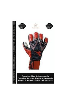 Premium Maç Antrenmanda Futbolda Koruma Diadora Supergrip Finger 2 Kaleci Eeldiveni Dg-301 Siyah - Kırmızı Premium Maç Antrenmanda Futbolda Koruma Diadora Supergrip Finger 2 Kaleci Eeldiveni Dg-301 Siyah - Kırmızı