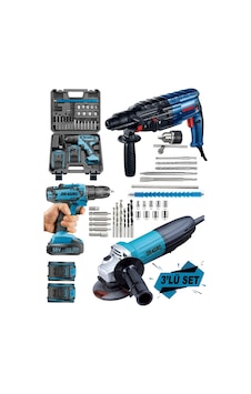 Dragro Alman DRG-3000 Pro 3000W Taşlama + 4200W Kırıcı Delici Hilti + 58V Şarjlı Matkap M 3'lü Set Dragro Alman DRG-3000 Pro 3000W Taşlama + 4200W Kırıcı Delici Hilti + 58V Şarjlı Matkap M 3'lü Set
