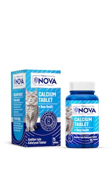 Nova Premium Calcium 75 Tablet Kedi Vitamini Nova Premium Calcium 75 Tablet Kedi Vitamini