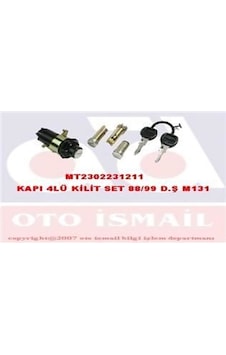 MITA 2231211 KAPI KİLİDİ SET 3 LÜ M131 DOĞAN 88-95 MITA 2231211 KAPI KİLİDİ SET 3 LÜ M131 DOĞAN 88-95