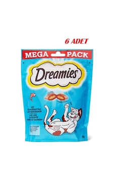Dreamies Mega Somonlu Kedi Ödül Maması 6 x 180 G Dreamies Mega Somonlu Kedi Ödül Maması 6 x 180 G