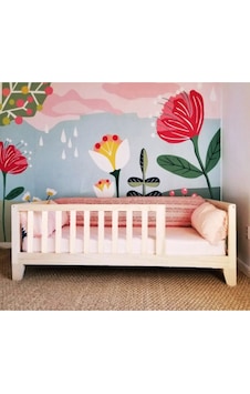 Köşk_Mobilya Montessori Yatak 120X200 Ölçü Çatısız Kalın Ayaklı Model