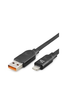 35w Ölçülü Usb Lightning Şarj Ve Data Kablosu 1 M Örgülü Siyah 35w Ölçülü Usb Lightning Şarj Ve Data Kablosu 1 M Örgülü Siyah