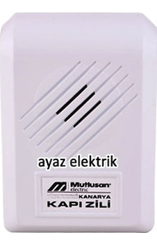 Mutlusan Tek Sesli Kanarya Kapı Zili N11.380 Mutlusan Tek Sesli Kanarya Kapı Zili N11.380