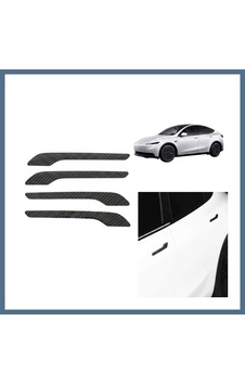 Buradabulabilirsin Tesla Model 3 Y Uyumlu Karbon Dış Kapı Kolu Koruyucu Kaplama Seti 4 Lü Siyah Bbz Buradabulabilirsin Tesla Model 3 Y Uyumlu Karbon Dış Kapı Kolu Koruyucu Kaplama Seti 4 Lü Siyah Bbz