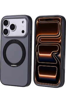 Apple Uyumlu iPhone 17 Pro Kılıf M-safe Şarj Özellikli 360 Standlı Proton 2.5mm Kapak Siyah Apple Uyumlu iPhone 17 Pro Kılıf M-safe Şarj Özellikli 360 Standlı Proton 2.5mm Kapak Siyah