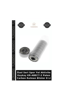 Özel Seri Spor Yol Aktivite Kaykay Kr-abec7-2 Paten Carbon Rulman Blister 8 Li Çok Renkli