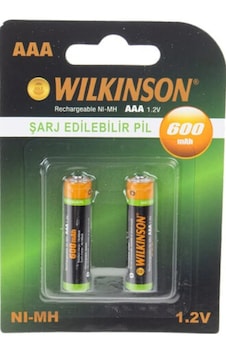 Wilkinson Şarj Edilebilir Pil 2'li 600 Mah Aaa 1.2v Wilkinson Şarj Edilebilir Pil 2'li 600 Mah Aaa 1.2v