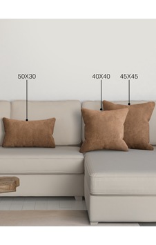 Home Daily Series Kahverengi Kırlent Yastık Kılıfı Kahverengi