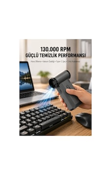 130000 Rpm Çok Fonksiyonlu Şarjlı Ha Üfleme Ve Vakum Temizlik 130000 Rpm Çok Fonksiyonlu Şarjlı Ha Üfleme Ve Vakum Temizlik