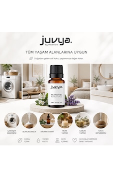 Juvya Esansiyel Uçucu Yağ 10 Ml +5 Adet Avantajlı Set Buhurdanlık Ve Hava Nemlendirici Esansı Oda Kokusu Hobi Ortam Yağ Lavanta