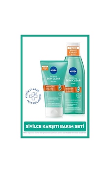 Derma Skin Clear Sivilce Karşıtı Cilt Bakım Seti, Yüz Temizleyici Peeling 150ml Ve Tonik 200ml Derma Skin Clear Sivilce Karşıtı Cilt Bakım Seti, Yüz Temizleyici Peeling 150ml Ve Tonik 200ml