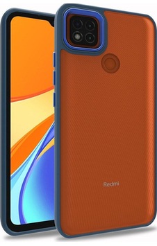 Xiaomi Redmi 9c Kılıf Zore Flora Kapak Mavi