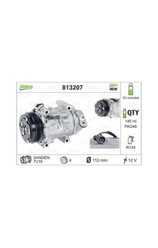 Kompresör Valeo 813207 Fiat Ducato 2006-2014 Kompresör Valeo 813207 Fiat Ducato 2006-2014