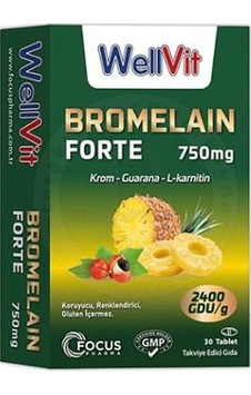 Wellvit Bromelain Forte 30 Tablet