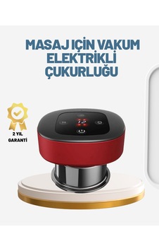 Akıllı Vakumlu Kupa Masaj Cihazı Giderici Ve Rahatlatıcı Terapi Kırmızı Akıllı Vakumlu Kupa Masaj Cihazı Giderici Ve Rahatlatıcı Terapi Kırmızı