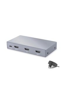 Metal Hdmi Splitter 4k 1 In 2 Out Gri