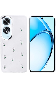 Oppo A60 Kılıf Airbag Tasarımlı Simli Şeffaf Zore Kutup Kapak Oppo A60 Kılıf Airbag Tasarımlı Simli Şeffaf Zore Kutup Kapak